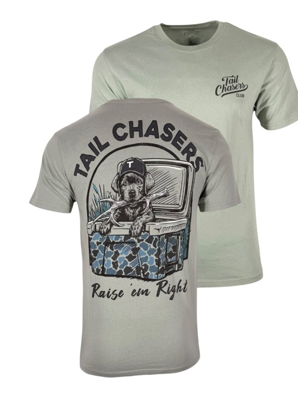 Tail Chasers Club Men’s T-shirt Raise Em Right